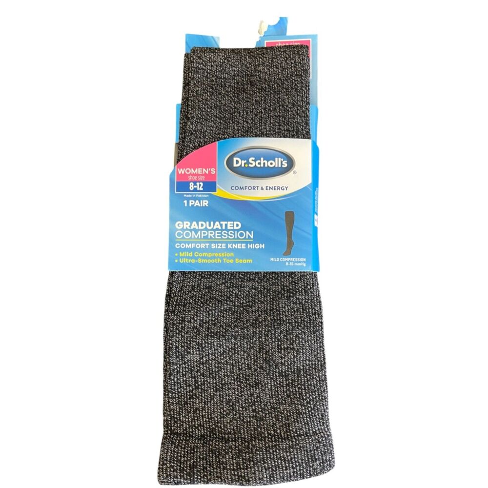 NEW Dr Scholl's Graduated Compression Knee High Socks Women's Size 8 - 12